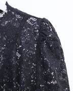 Nelly Lace Blouse in Black (M size)
