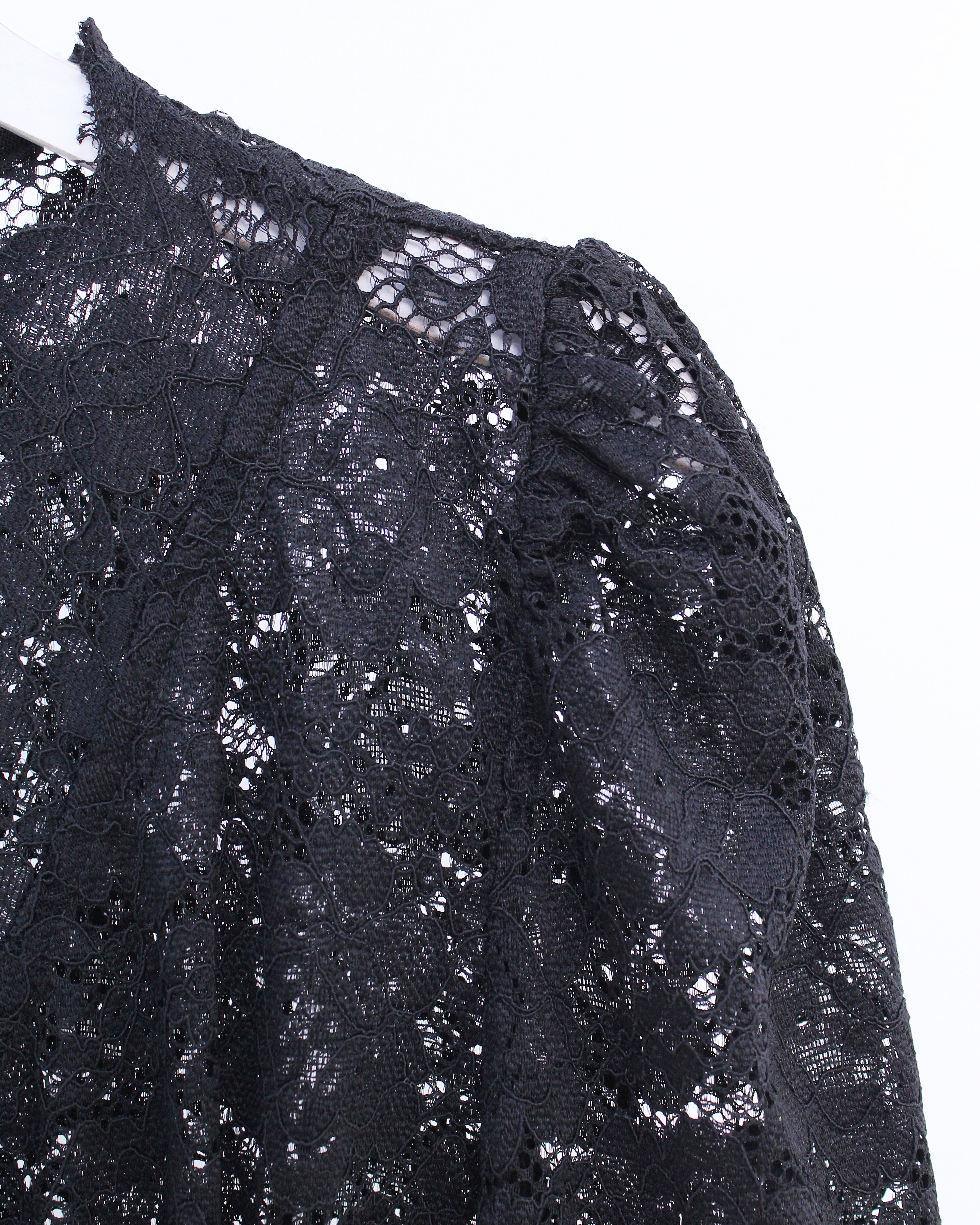 Nelly Lace Blouse in Black (M size)