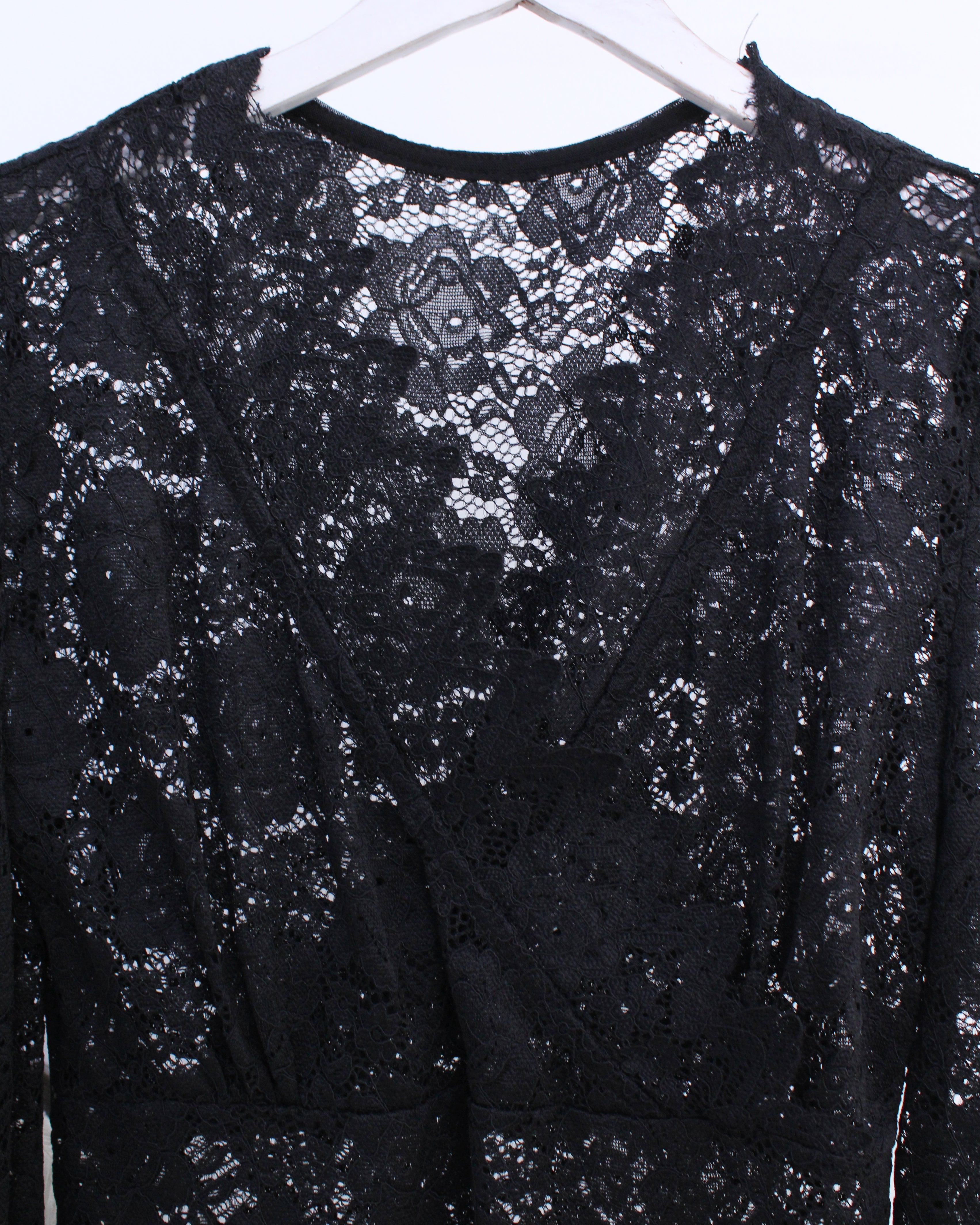 Nelly Lace Blouse in Black (M size)