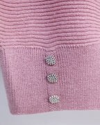 Knit Top in Red or Pink