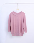 Knit Top in Red or Pink