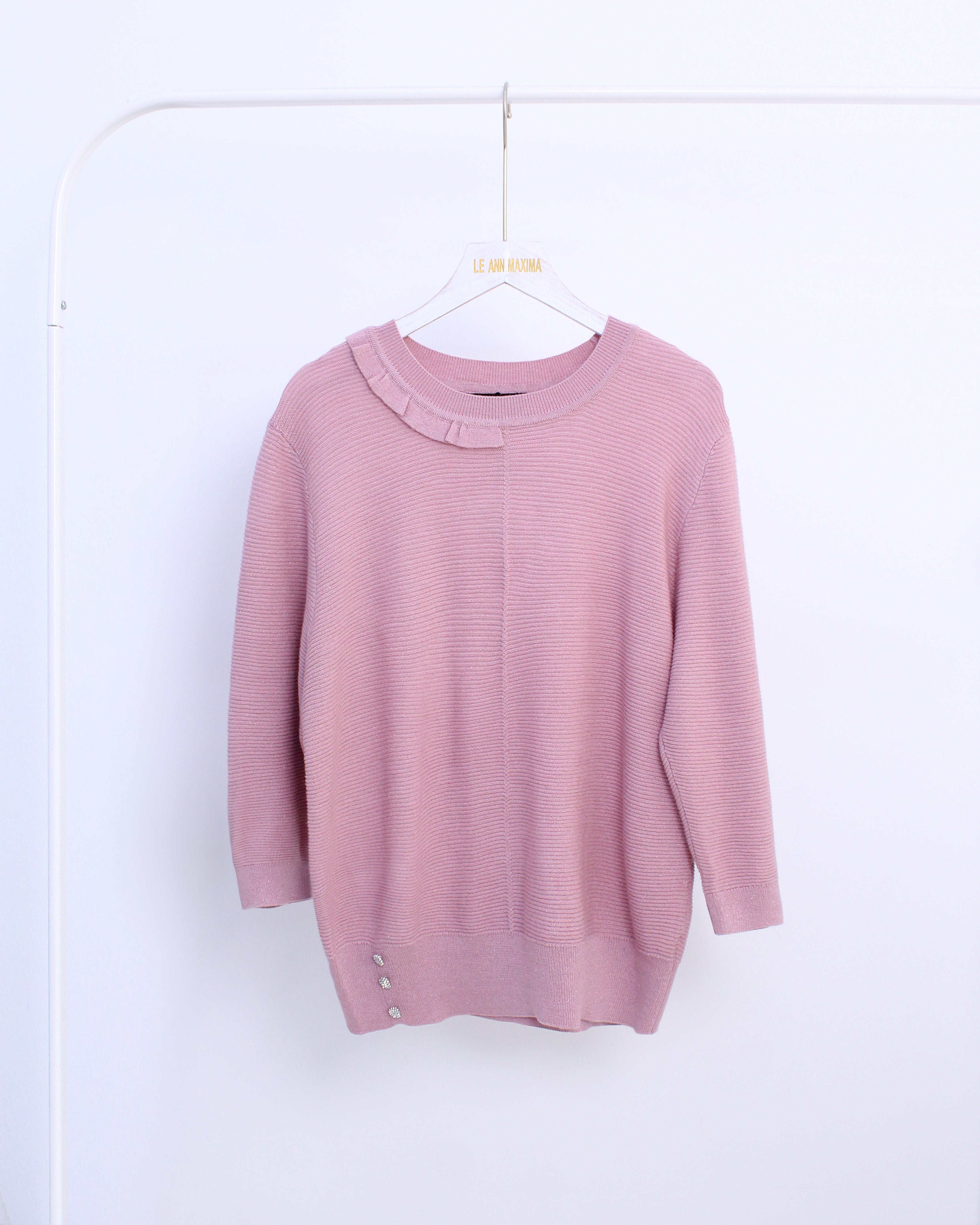 Knit Top in Red or Pink