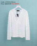 Taya Lace Blouse in White (XL Size)
