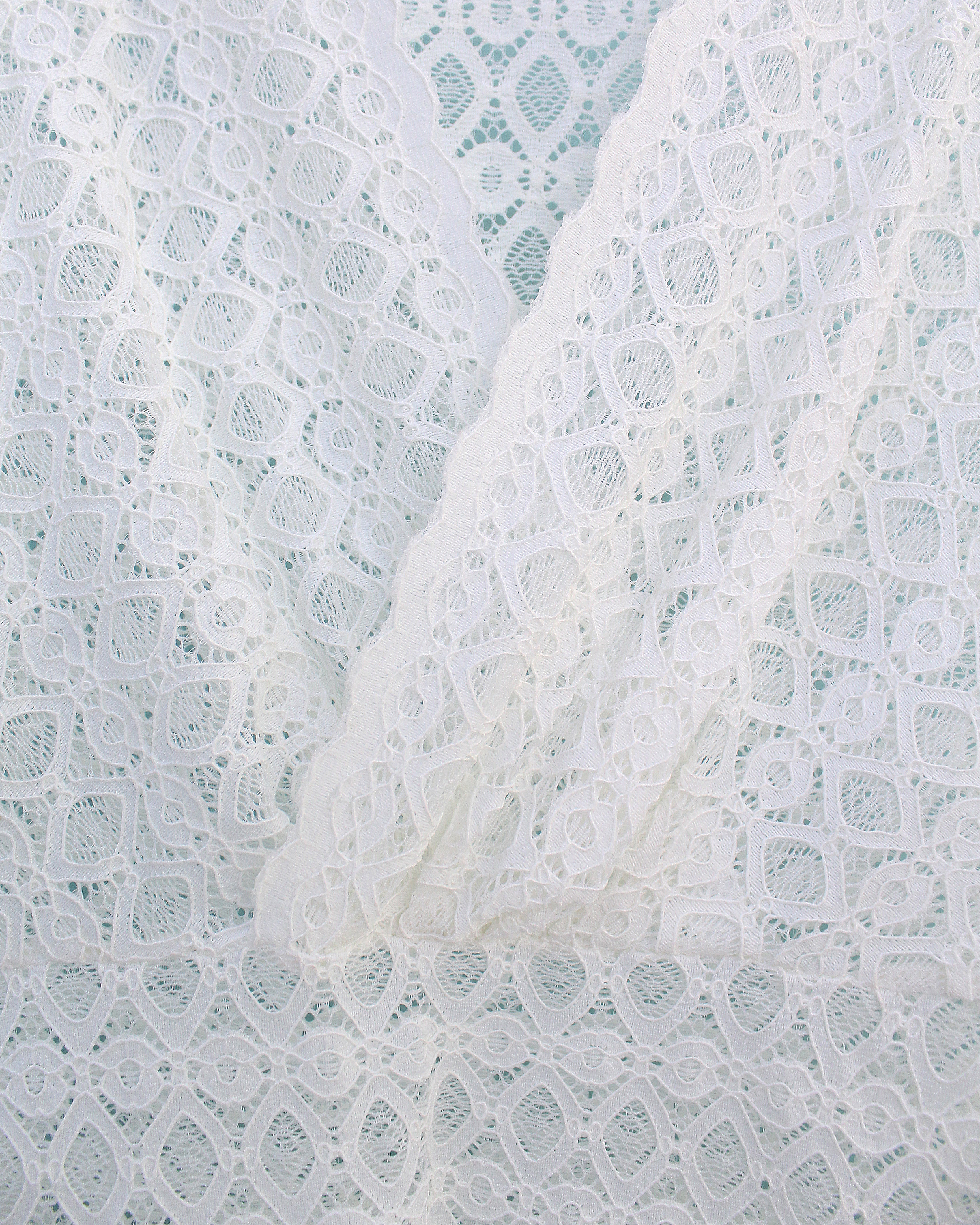 Taya Lace Blouse in White (XL Size)