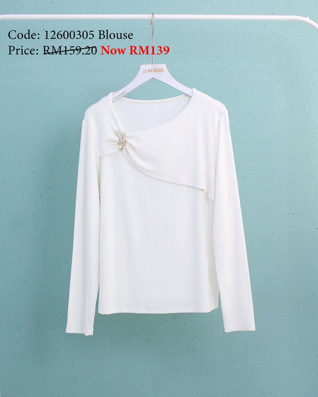 Elegant Top in Cream (XL Size)
