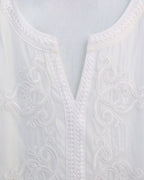 Embroidered Bali-style Top in Cream