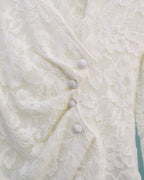 Lea Wrap Blouse in White (M size)