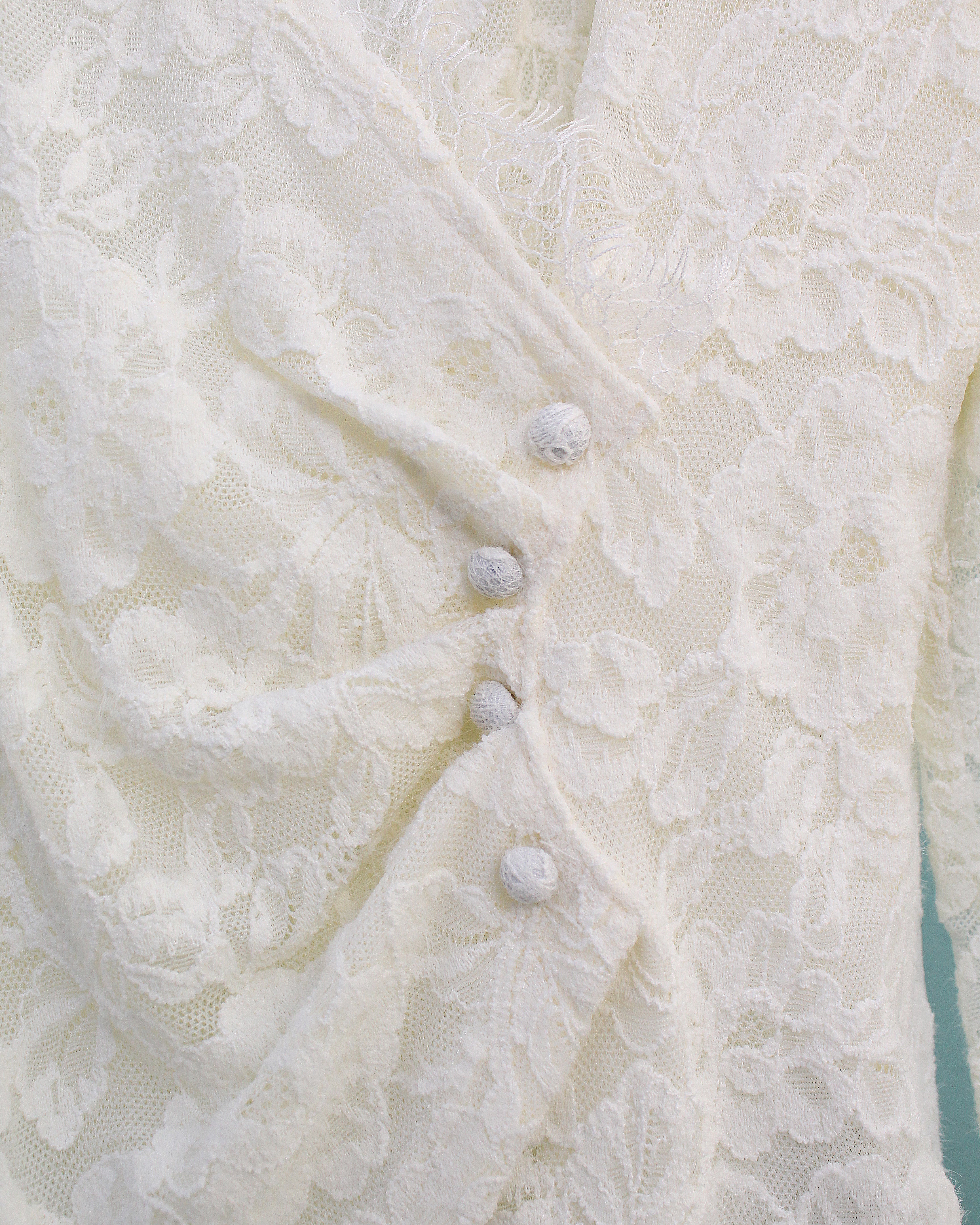 Lea Wrap Blouse in White (M size)