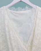 Lea Wrap Blouse in White (M size)