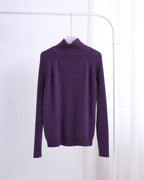 Half Zip Sweater in Purple [Free Size]