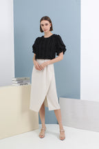 Elena Ruffle Front Top