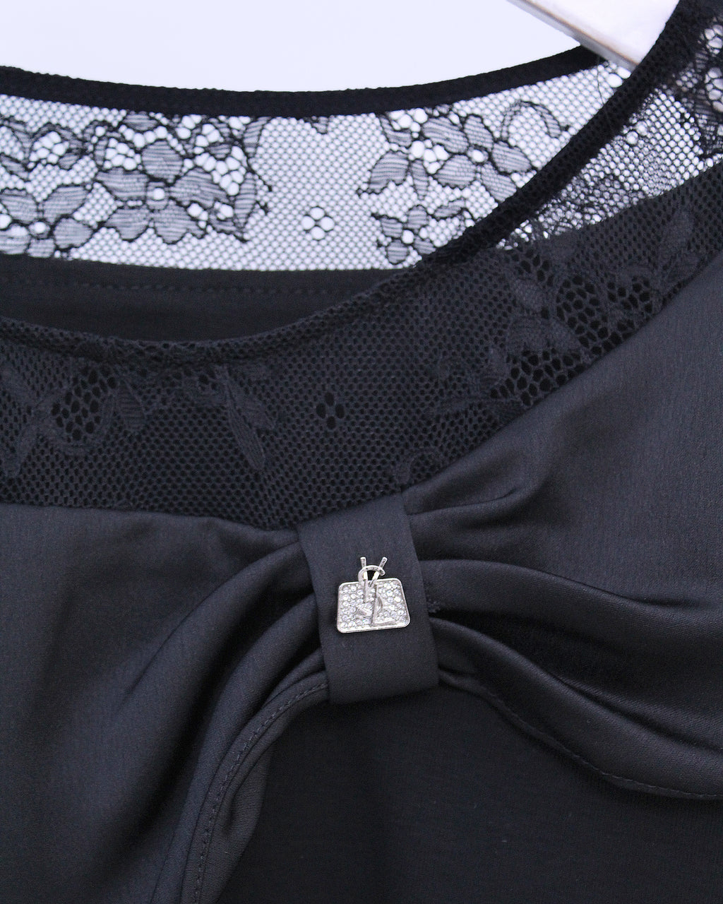 Big Bow Blouse in Black (L size)