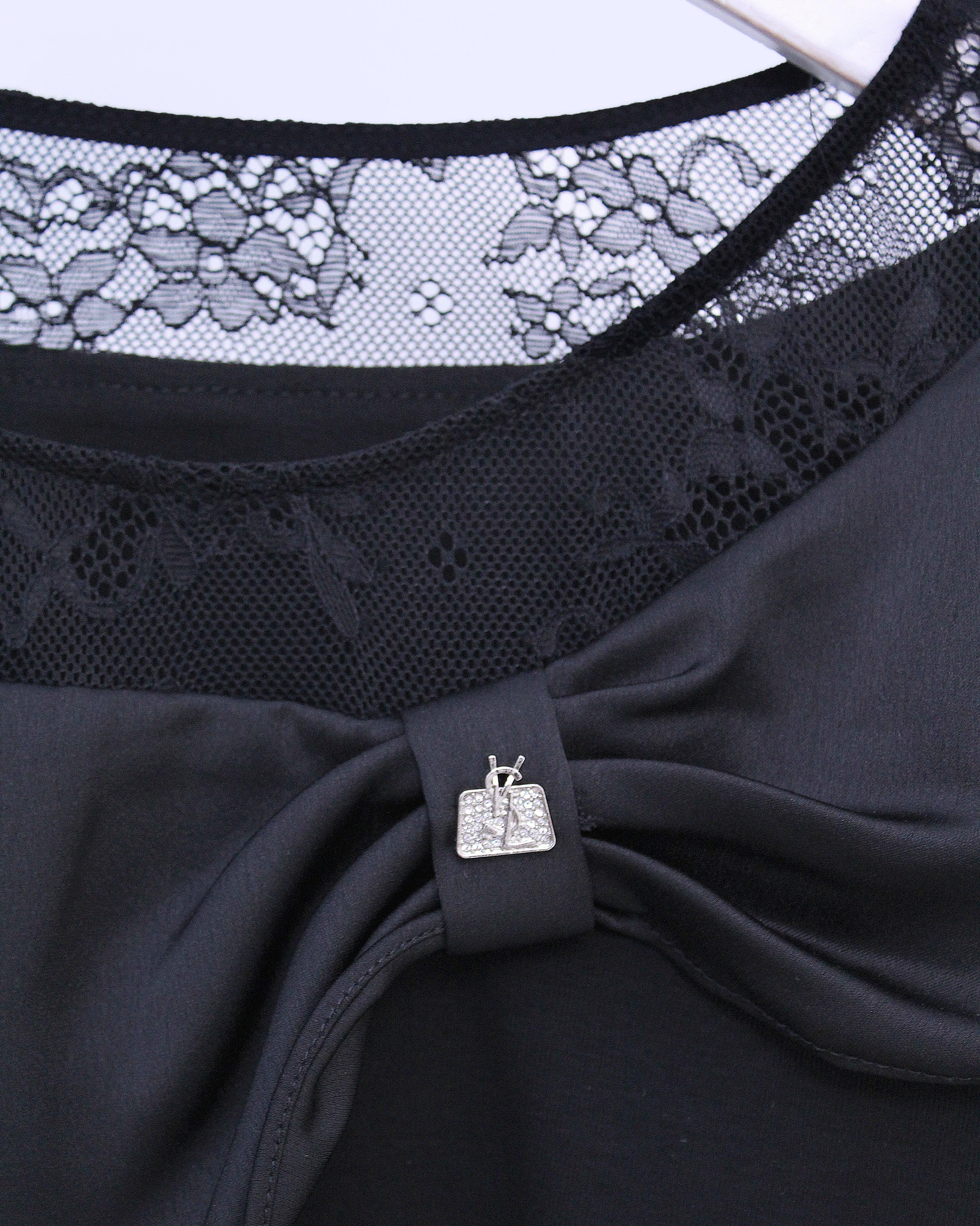 Big Bow Blouse in Black (L size)