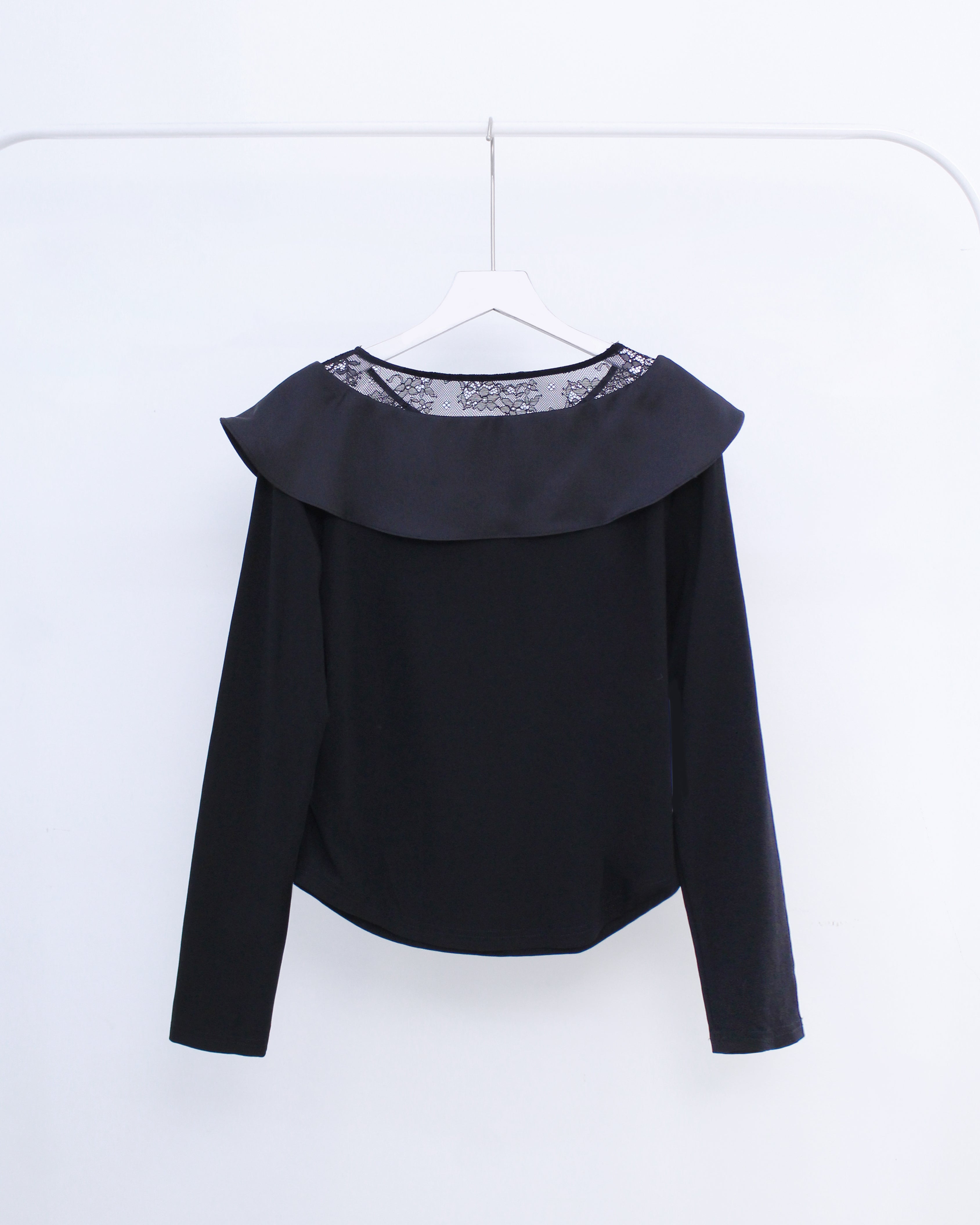 Big Bow Blouse in Black (L size)
