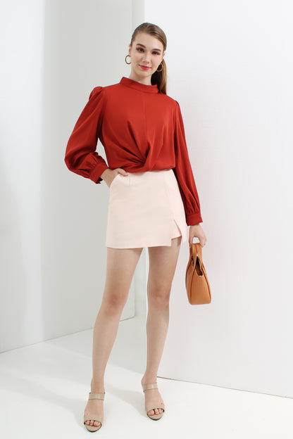 Side Slit Mini Skirt