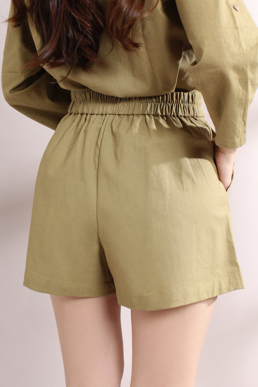 Linen High Waist Shorts