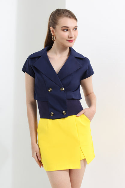 Side Slit Mini Skirt