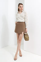Side Slit Mini Skirt