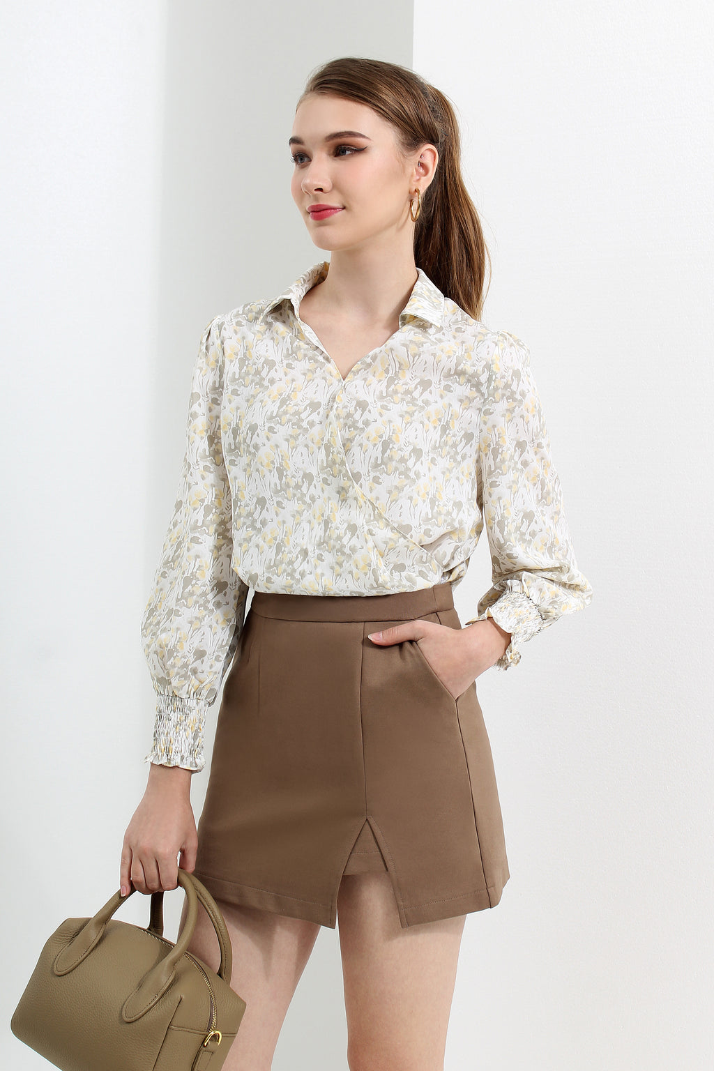 Side Slit Mini Skirt