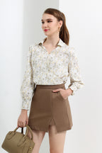 Side Slit Mini Skirt