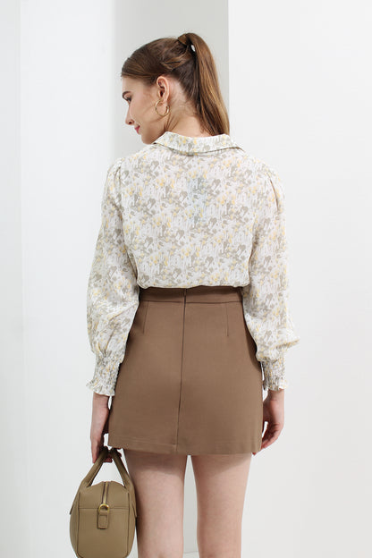 Side Slit Mini Skirt