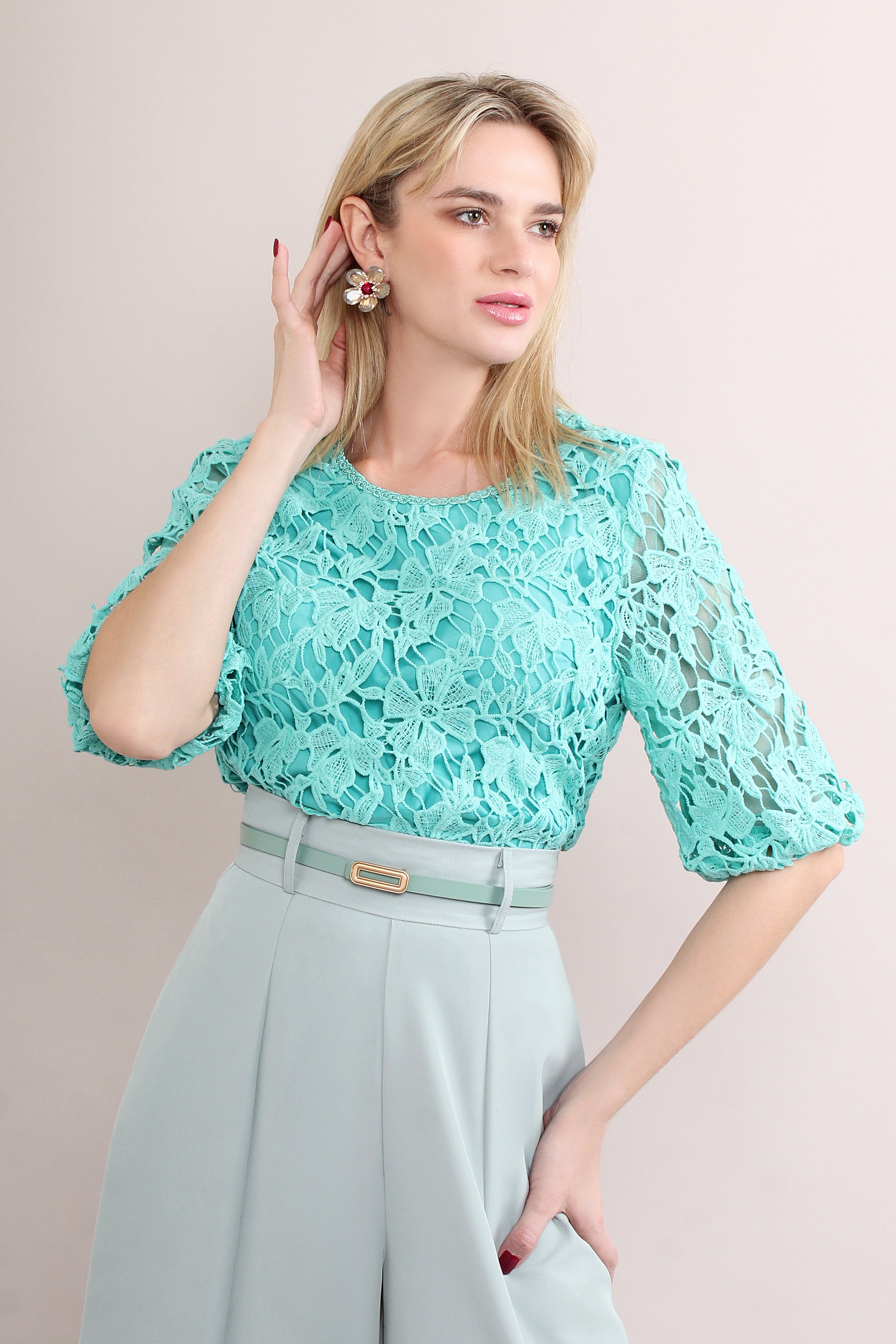 Lace Embroidered Blouse