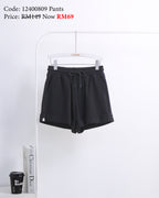 Drawstring Shorts In Black