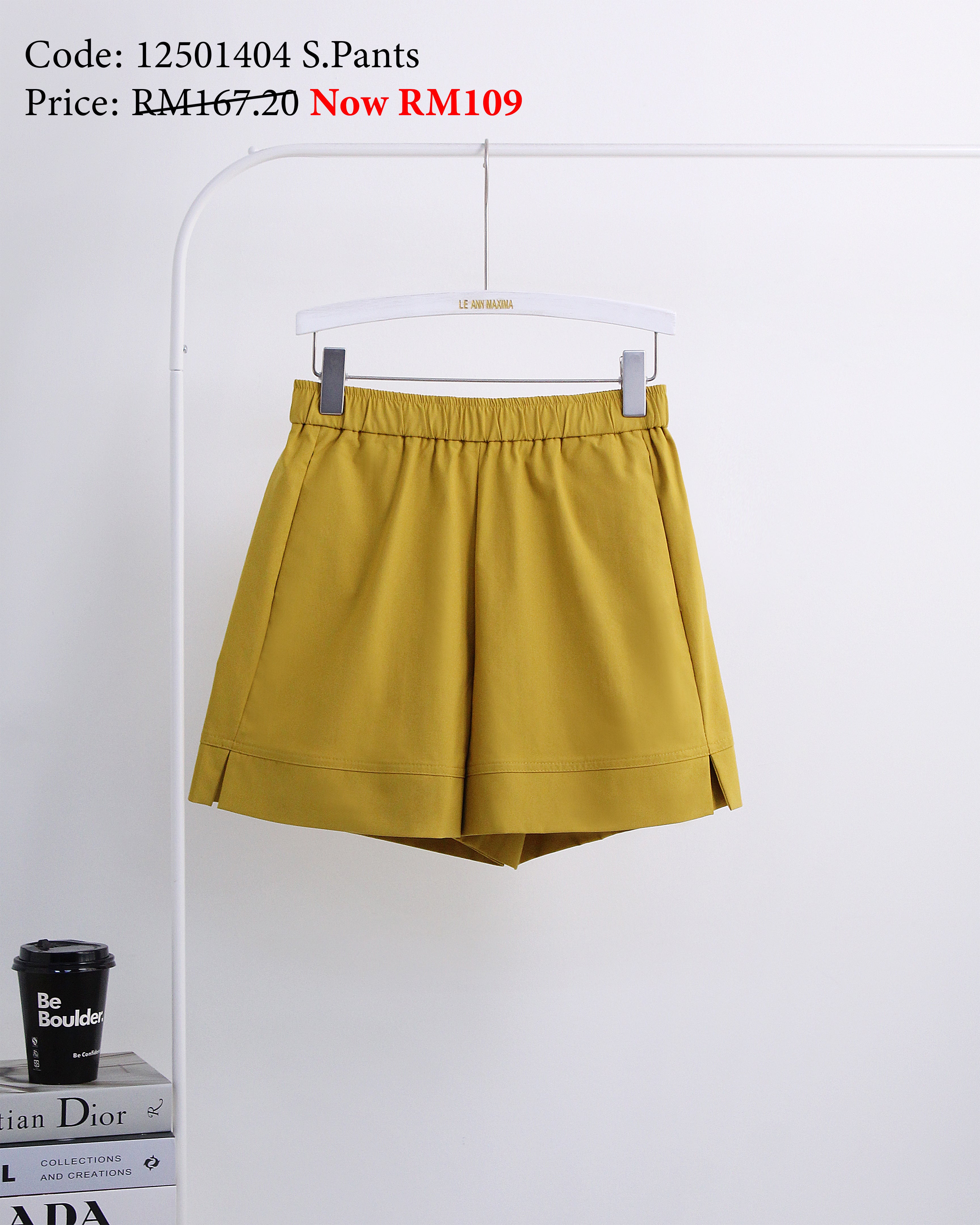 Shorts in Yellow (M size)