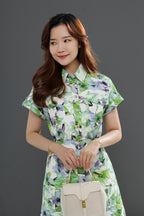 Floral Buttoned Dress