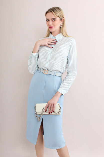 Casual Thin Stripes Cotton Shirt