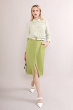 Midi Skirt With Front Split