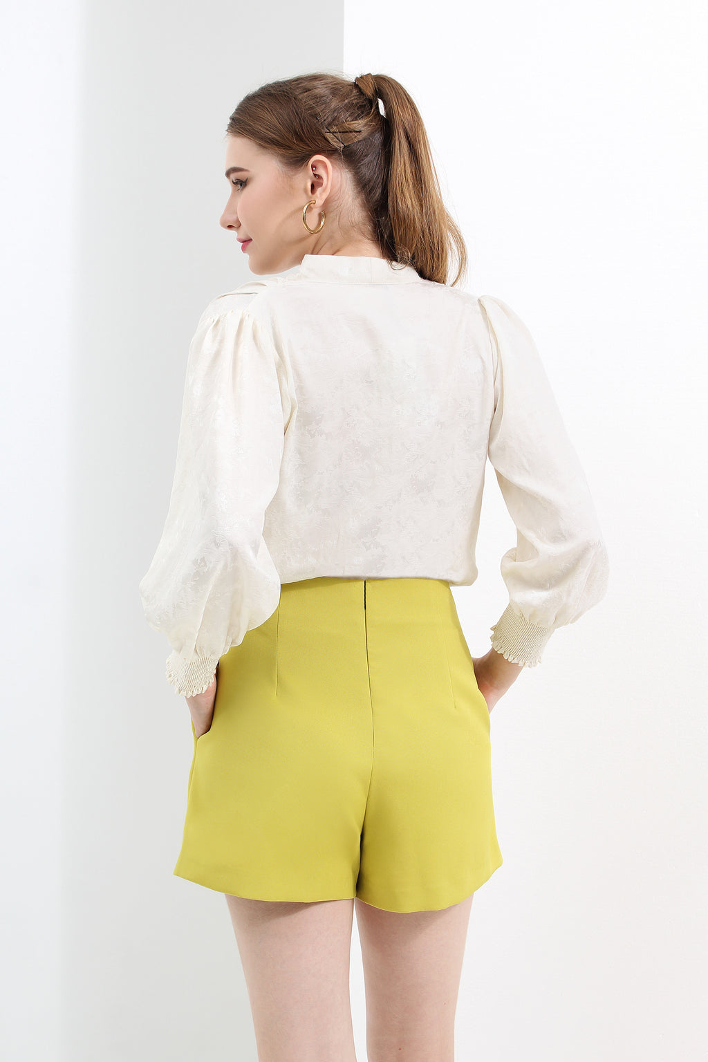 High Waist Belt Shorts