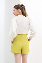 High Waist Belt Shorts