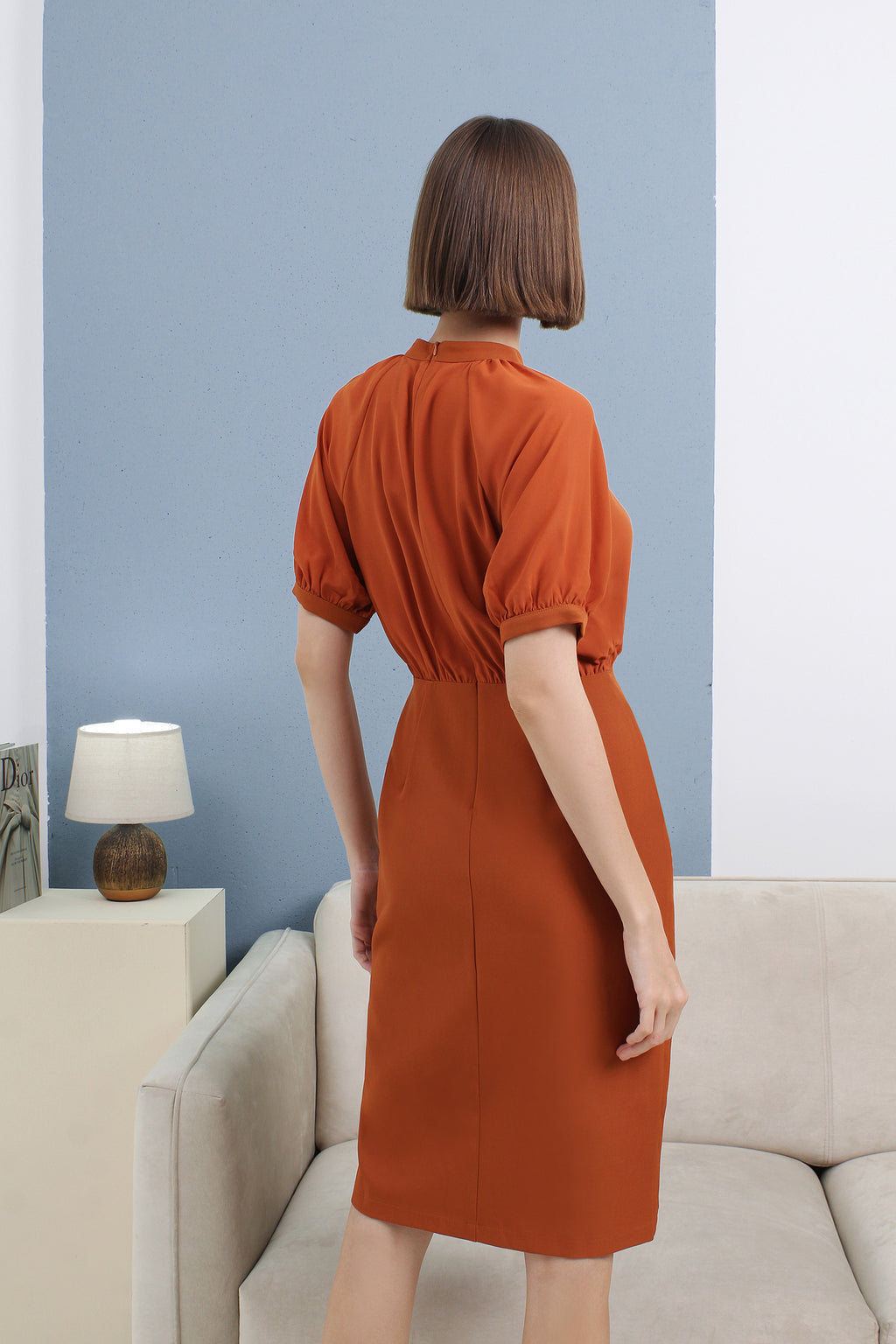 Sienna Chiffon Contrast Midi Dress