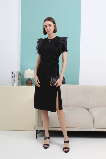 Elara Ruffle Bodycon Dress