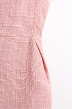 Soft Pink Tweed Dress (L size)