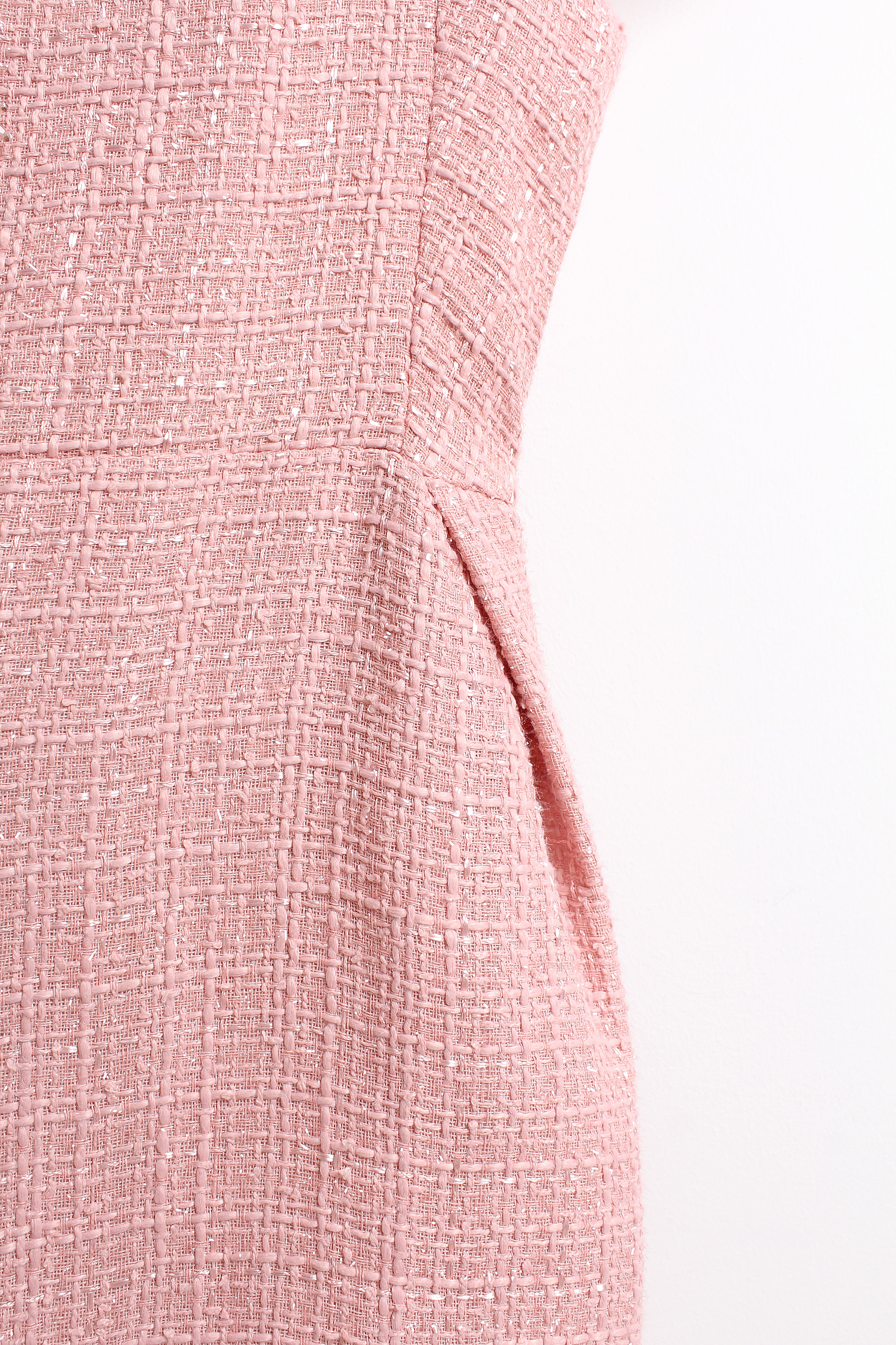 Soft Pink Tweed Dress (L size)