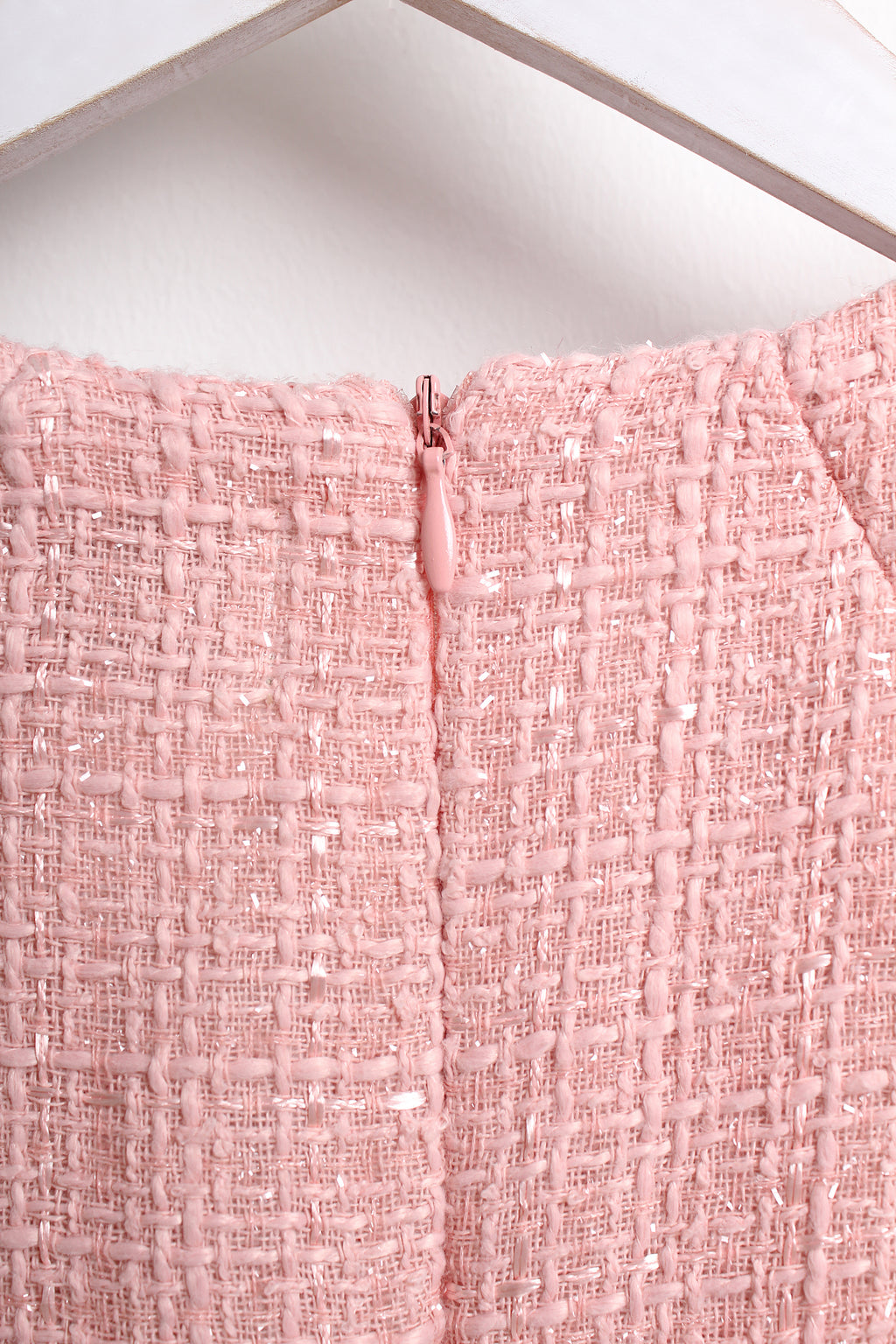 Soft Pink Tweed Dress (L size)