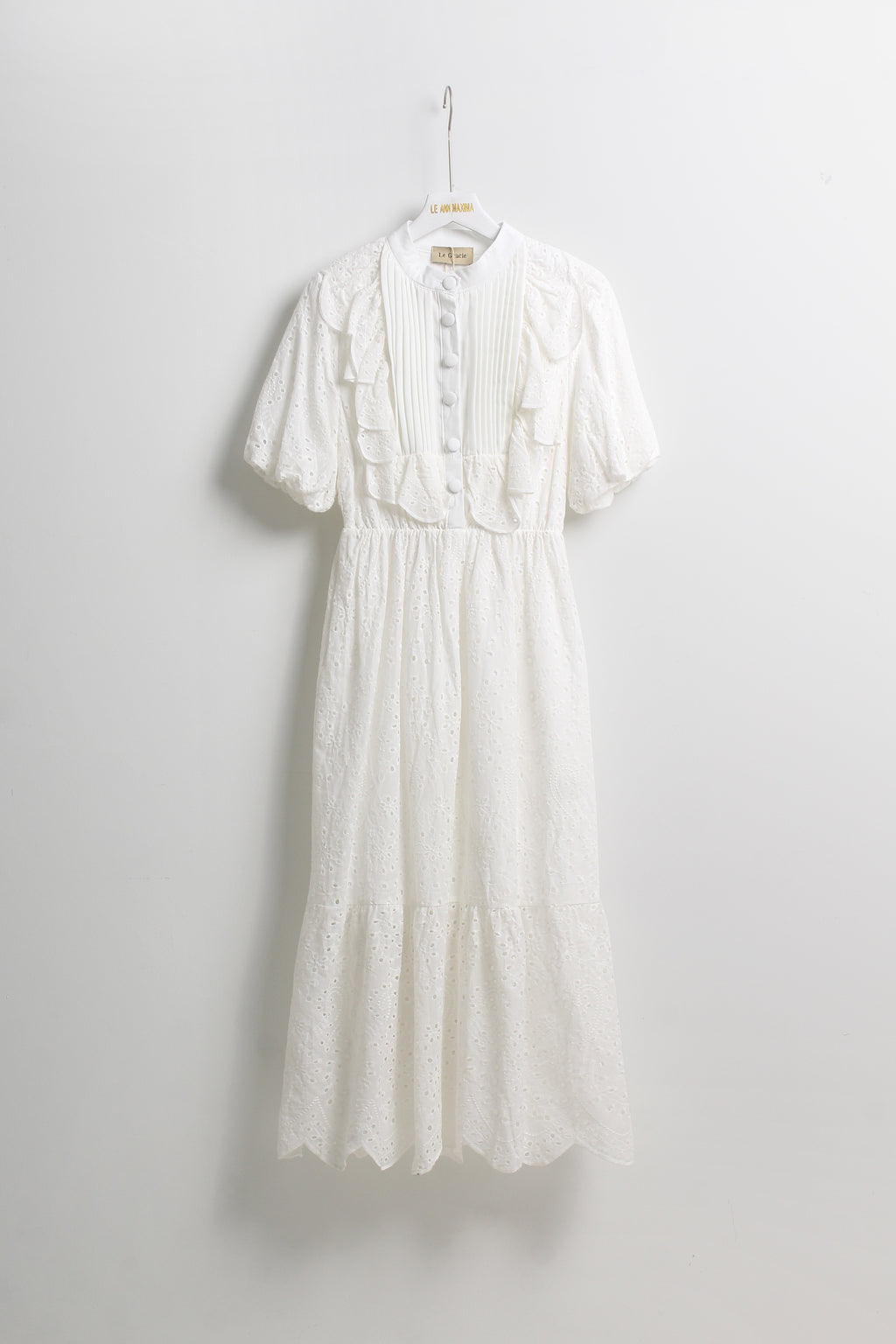 Lace Ruffle Dress (Free size)