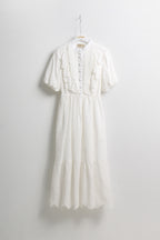 Lace Ruffle Dress (Free size)