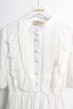 Lace Ruffle Dress (Free size)