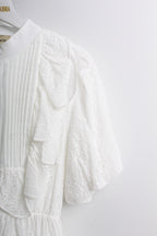Lace Ruffle Dress (Free size)