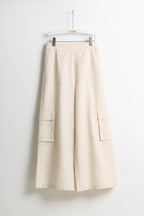 Wide Leg Cargo Pants【含有橡筋】