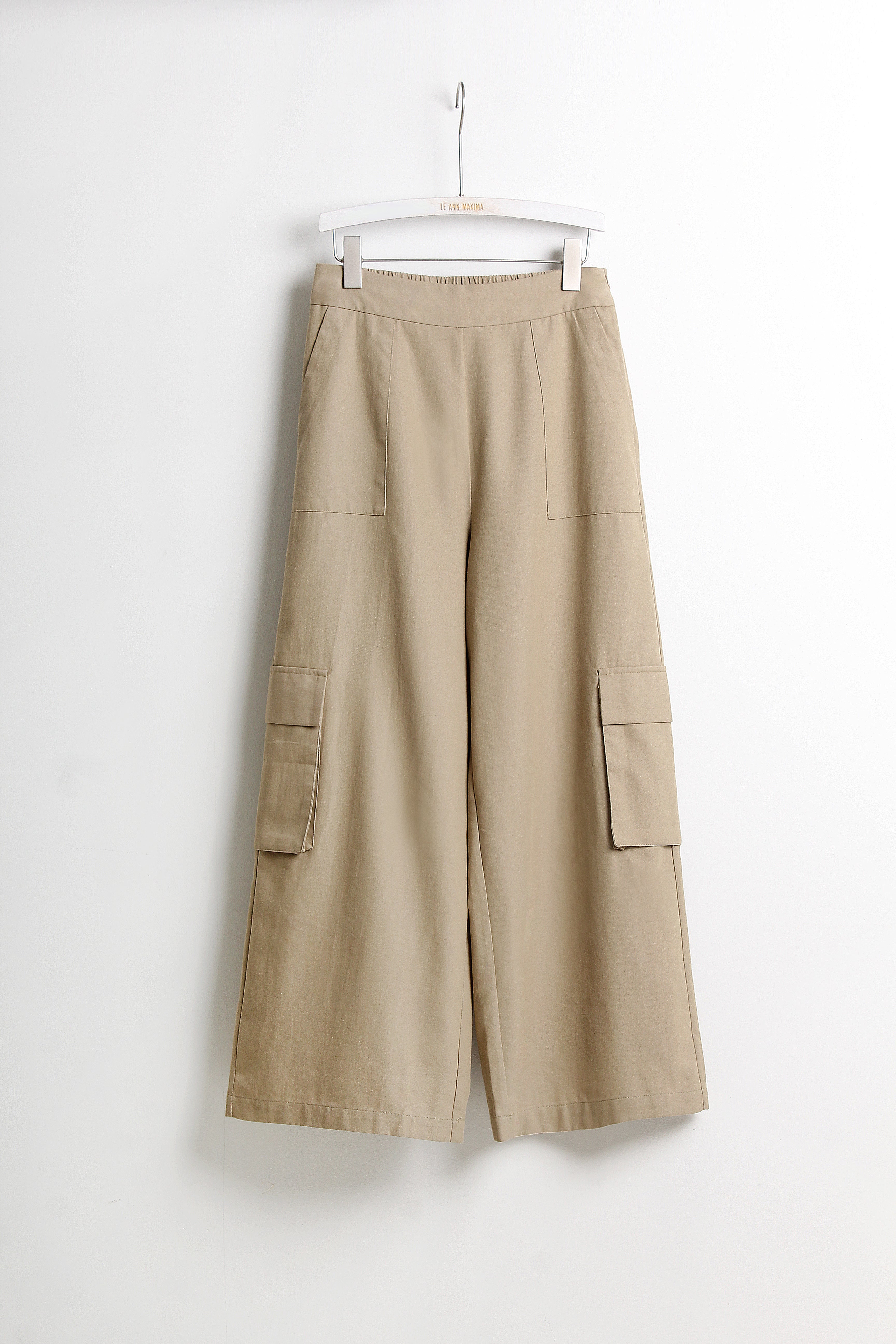 Wide Leg Cargo Pants【含有橡筋】