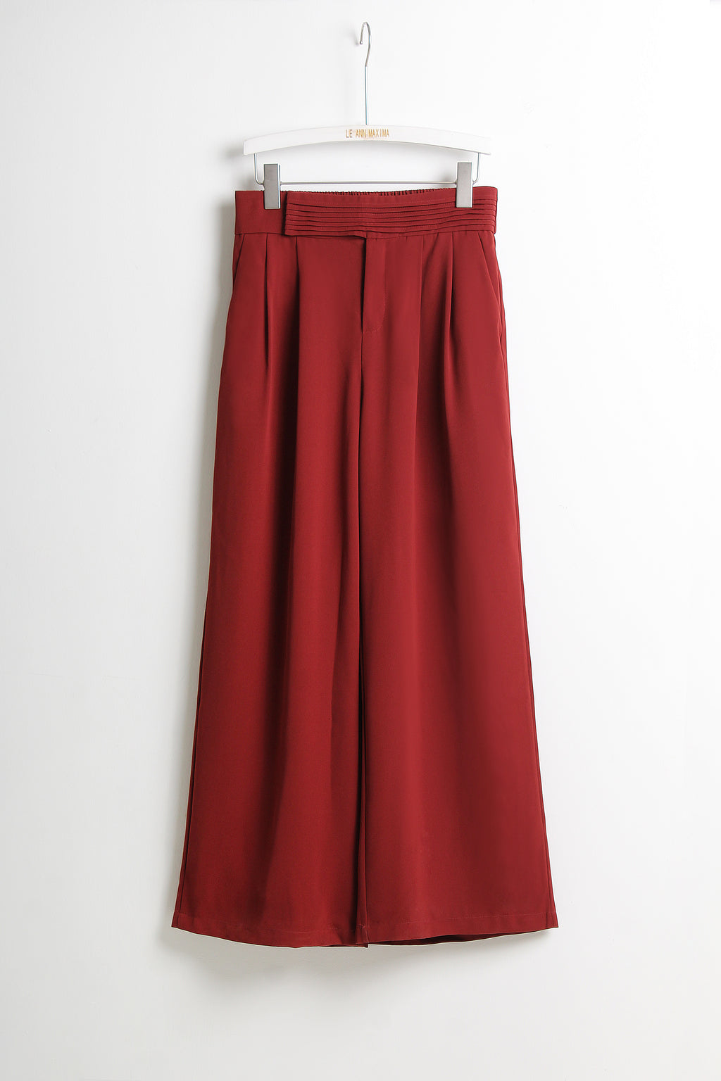 High Waist Wide Legs Pants 【含有橡筋】