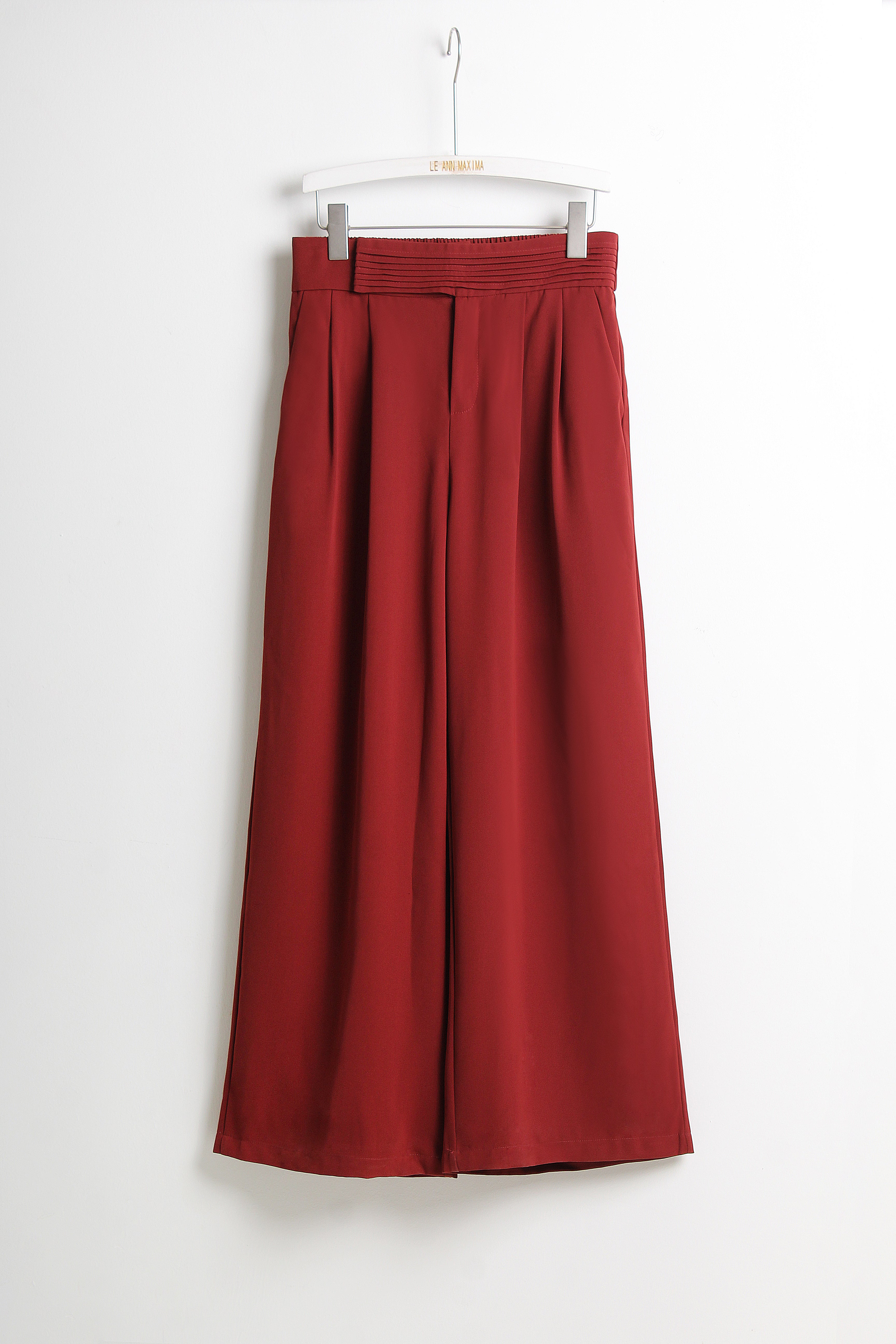 High Waist Wide Legs Pants 【含有橡筋】