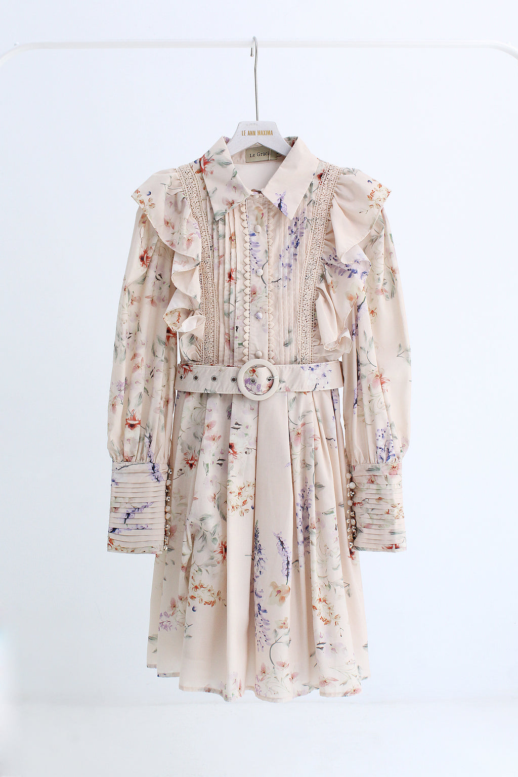 Ruffled Lace Dress (M size)