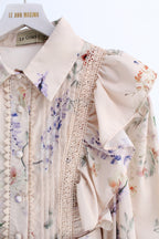 Ruffled Lace Dress (M size)