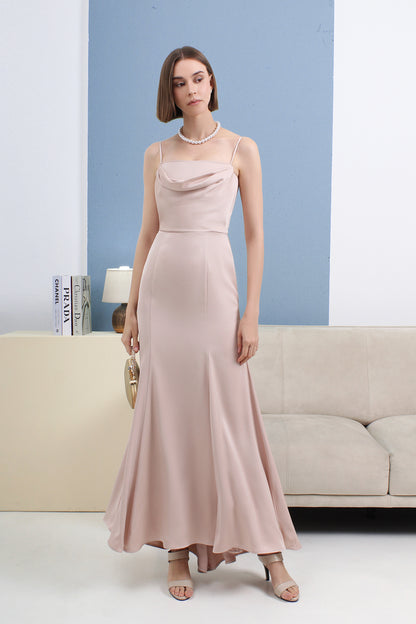 Kaia Satin Silk Maxi Dress