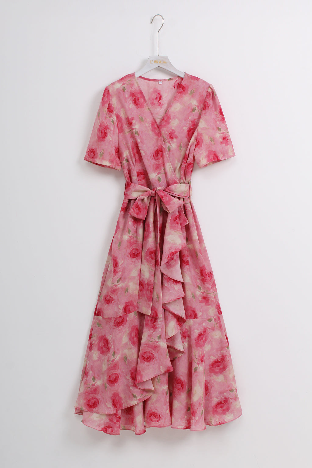 Blush Pink Flare Dress (L size)
